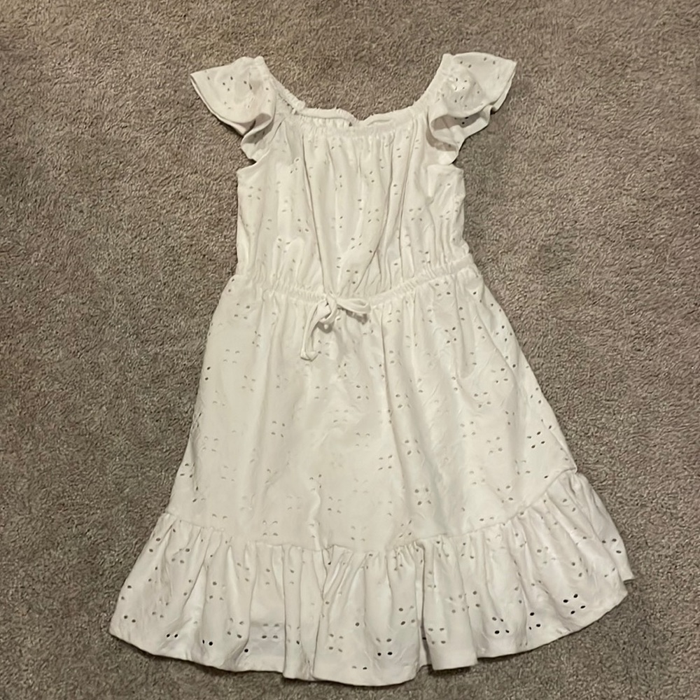 3/$20 White girls summer dress 6/6X